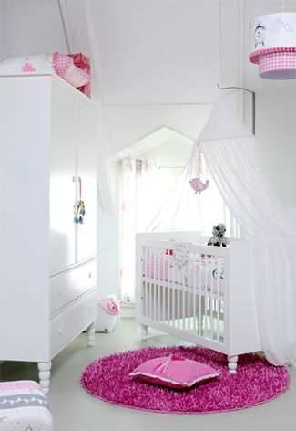 Babykamer Meisjes Ideeen Met Roze En Wit Girlie Nursery Ideas