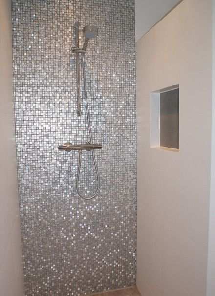 Badkamer Met Mozaiek En Nisjes Secuur Tegelwerken Mozaiek