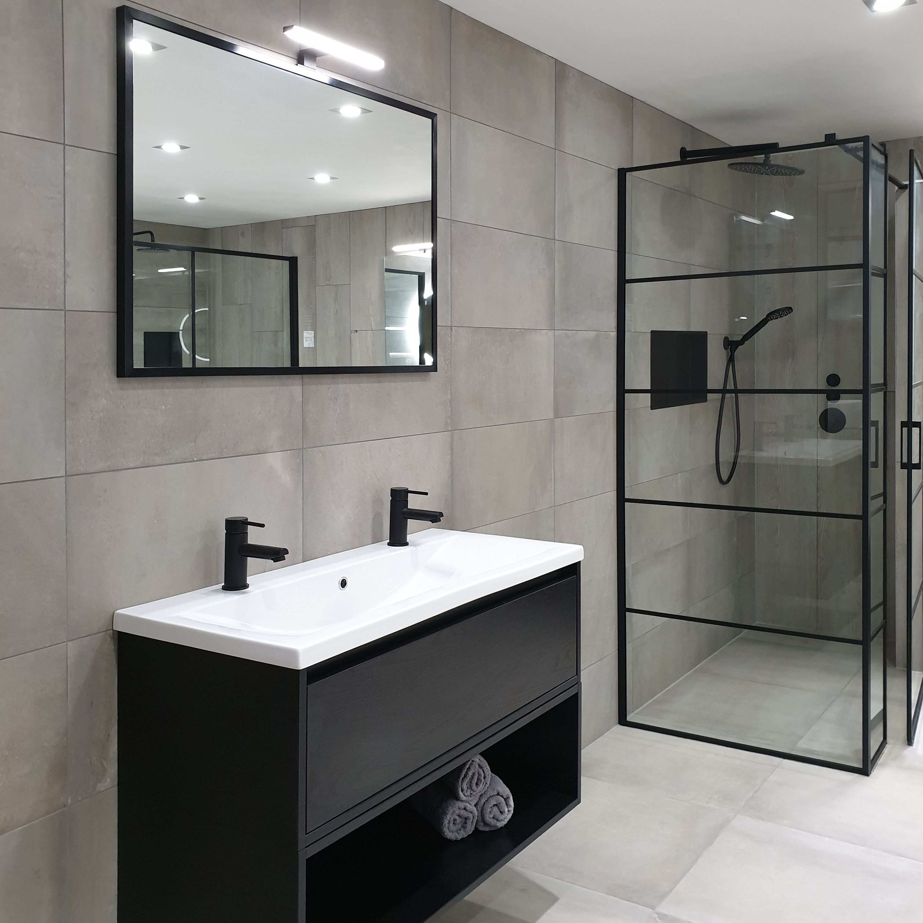 Ichoice Zwart Industrieel Badkamerinspiratie Bathroom Design