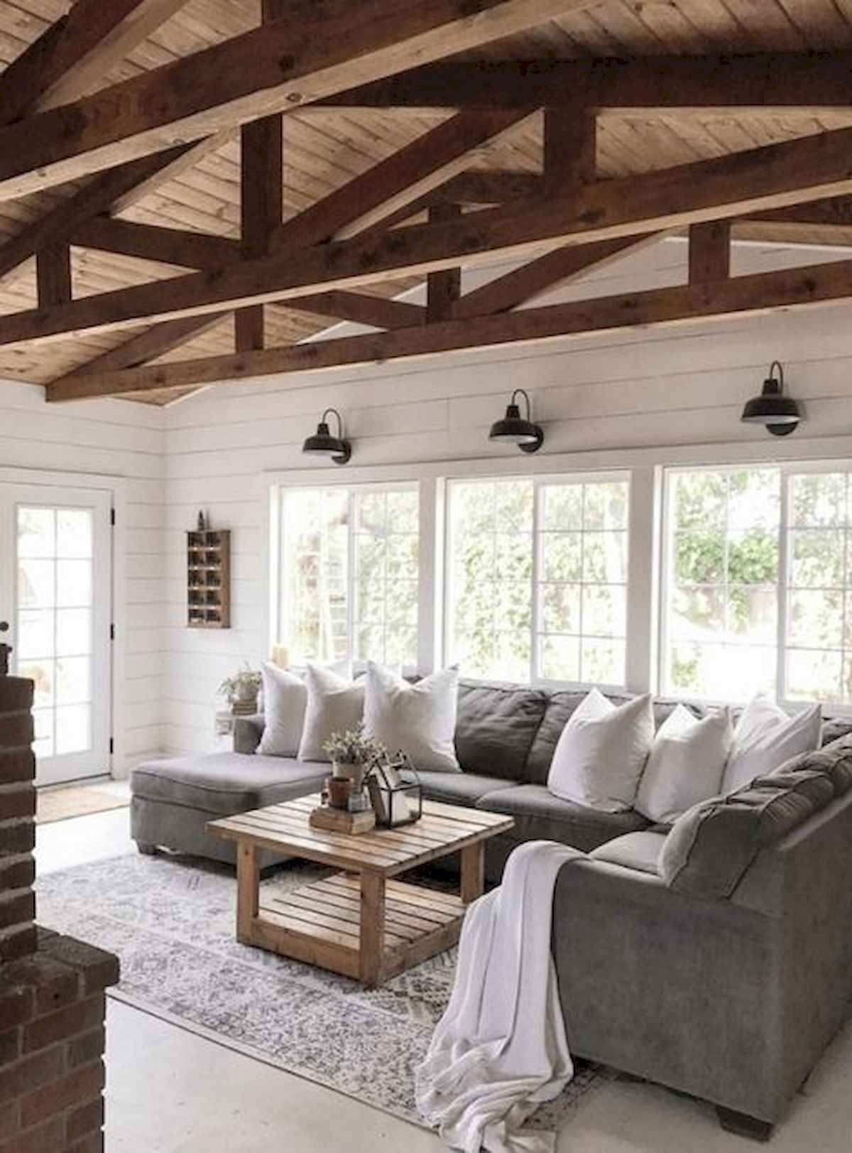 Beautiful Modern Farmhouse Living Room Decor Ideas And Makeover 23