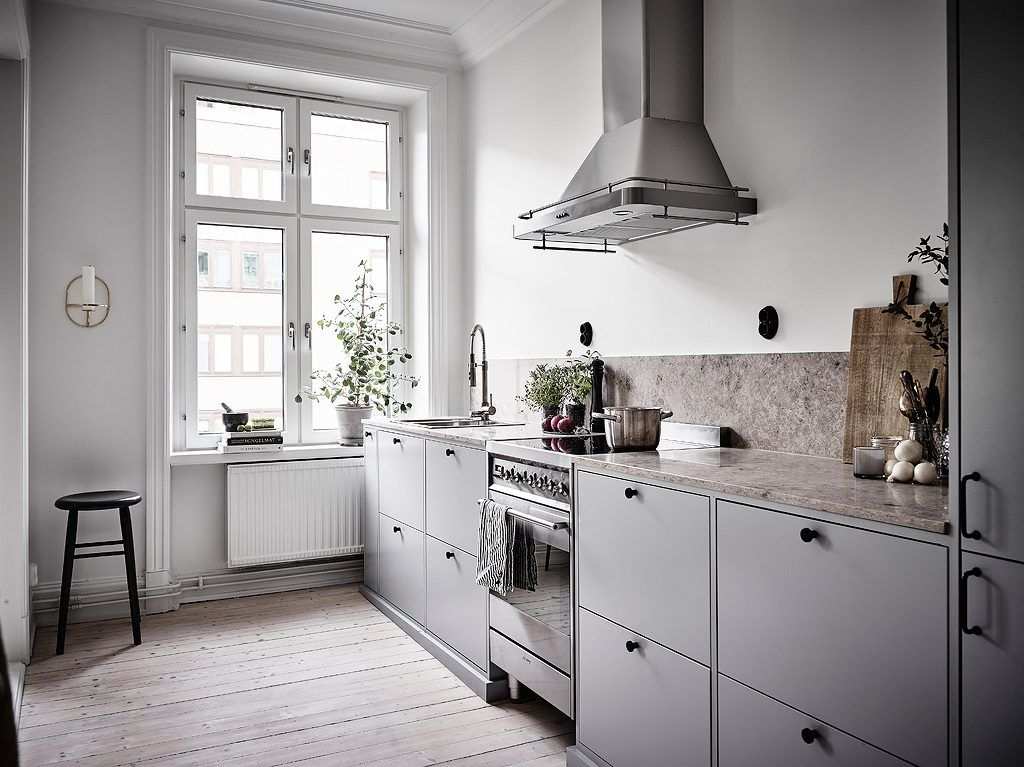 Half Open Keuken In Een Klein Scandinavisch Appartement Homease