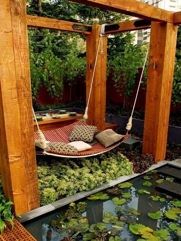 Hangmat Modern Garden Furniture Backyard Outdoor Canopy Bed