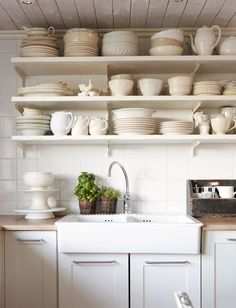 Dream Kitchen Sink And Shelves With Dishes Http Vintage Life