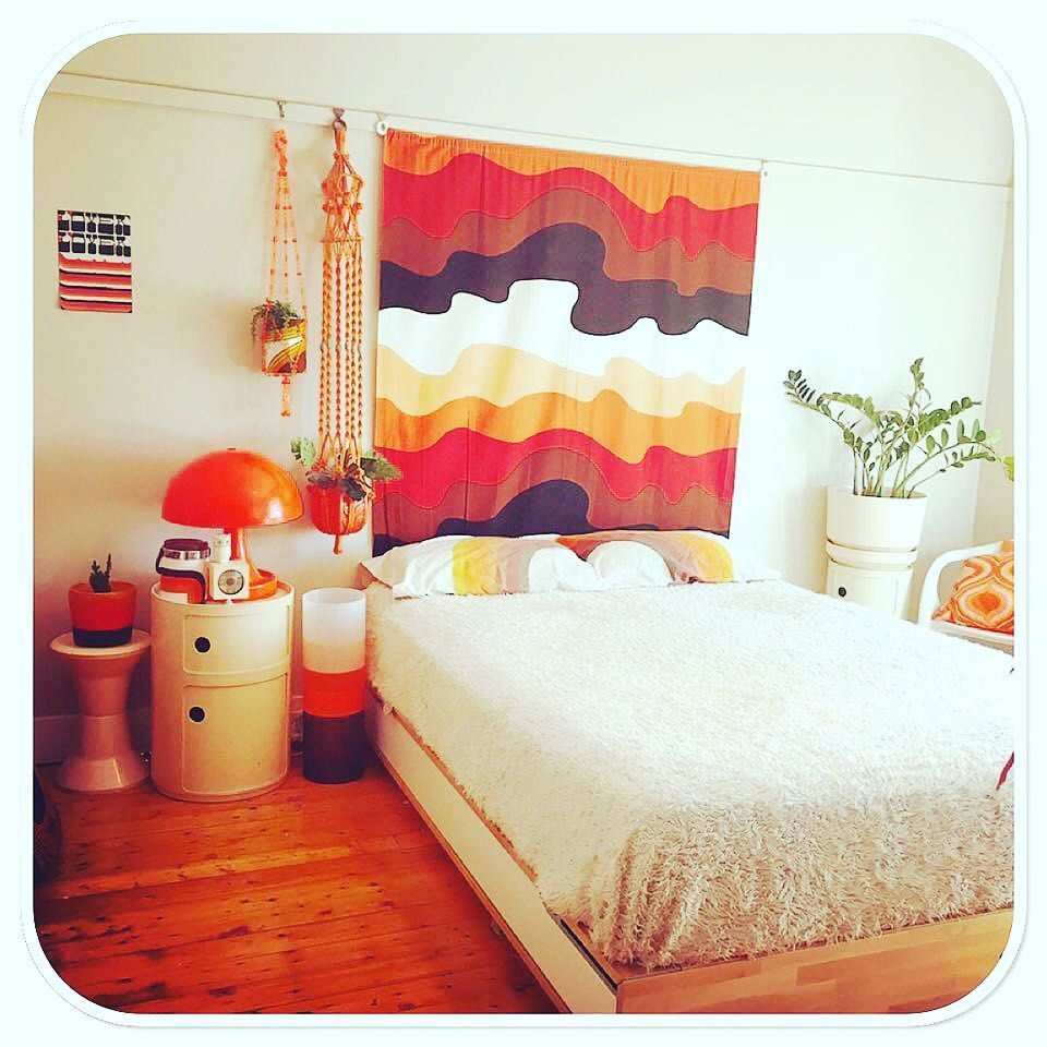 Retro Funky 70s Vintage Bedroom Interieur Slaapkamer Ideeen