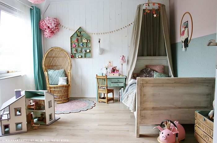 Girls Bedroom Ideas Kids Stylist Kinderkamer Ontwerp Vintage