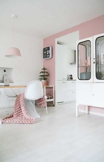 Missjettle Oud Roze Op De Muur Pastel Huis Pastel Decor