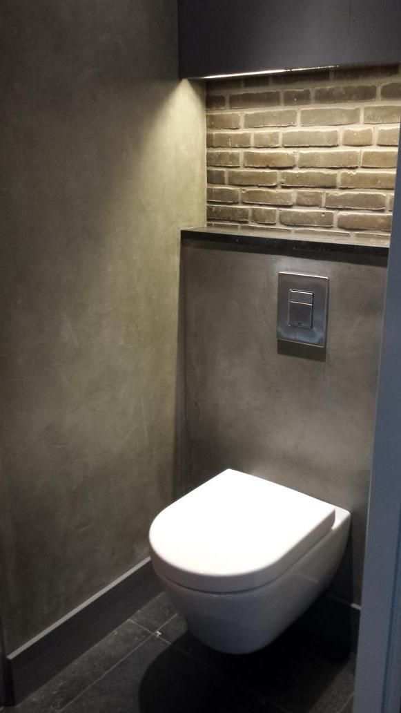 Http Www Stukadoorsbedrijfvdwindt Nl Portfolio Toiletten Afgewerkt Met Beton Cire Pro Design Badkamer Badkamer Kleine Toiletruimte