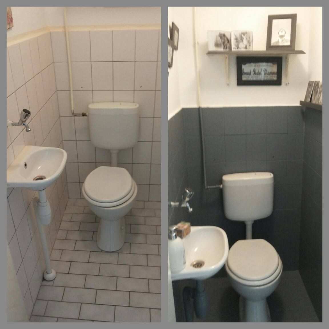 Toilet Opknappen Met Krijtverg Chalk Paint Badkamer Goedkoop