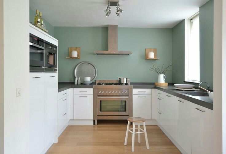 Witte Keuken Gekleurde Muur Keuken Ideeen Kleur Keuken Idee