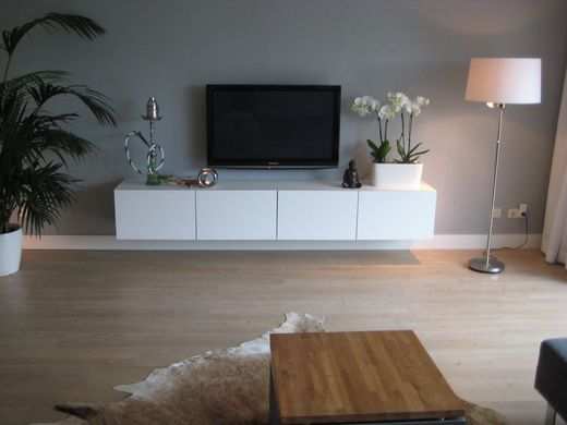 Tvmeubel Homemade Tv Blauwevaas Hout Wood Samsung